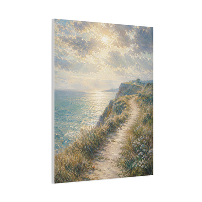 Psalm 27 Coastal Light Scripture Wall Art & Canvas Print