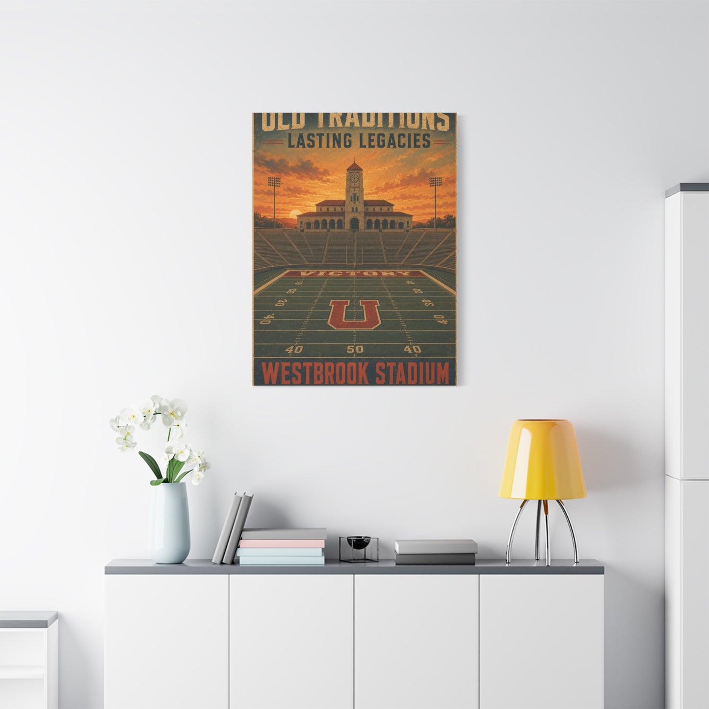 Vintage Stadium Legacy Sports Wall Art & Canvas Print