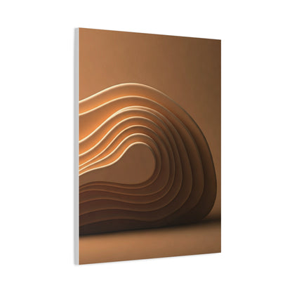 Sculpted Bronze Wave Form Wall Art & Canvas Prints