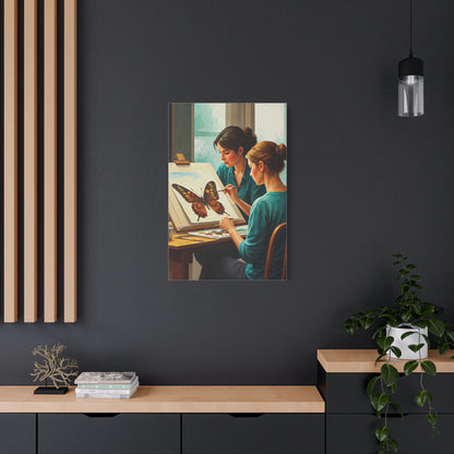 Artistic Butterfly Painting Studio Wall Art & Canvas Prints