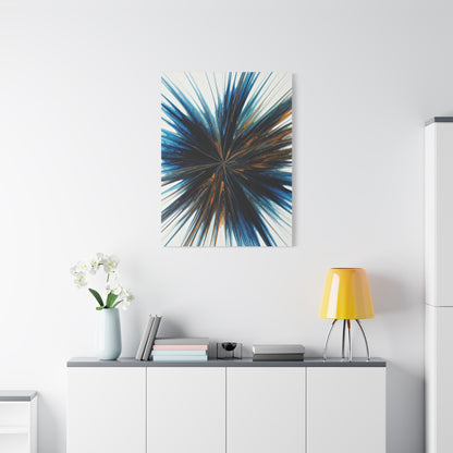 Deep Blue Starburst Abstract Wall Art & Canvas Prints