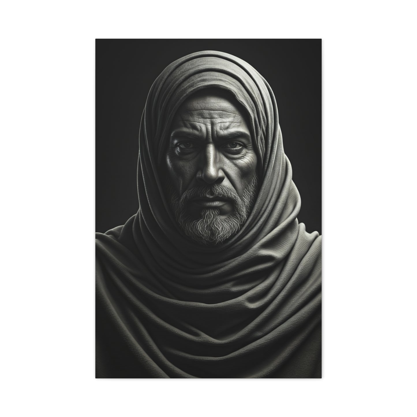 Silent Strength Black & White Elder Portrait Wall Art & Canvas Prints