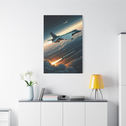 Cloudfire Jet Pursuit Wall Art & Canvas Prints