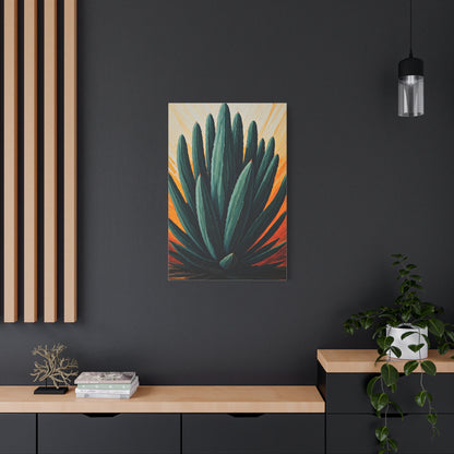 Agave Desert Botanical Illustration Wall Art & Canvas Prints