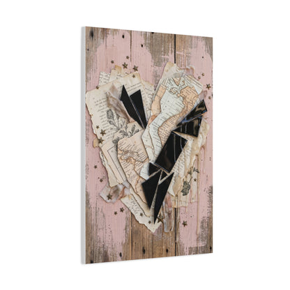 Reclaimed Mixed Media Heartless Romance Wall Art & Canvas Print