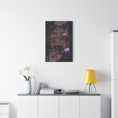 Naruto Uchiha Visual Prowess Eyes Poster Wall Art & Canvas Print