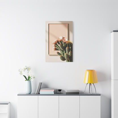 Minimalist Blooming Cactus Botanical Wall Art & Canvas Prints