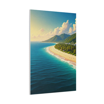 Sunlit Island Shore Retreat Wall Art & Canvas Prints