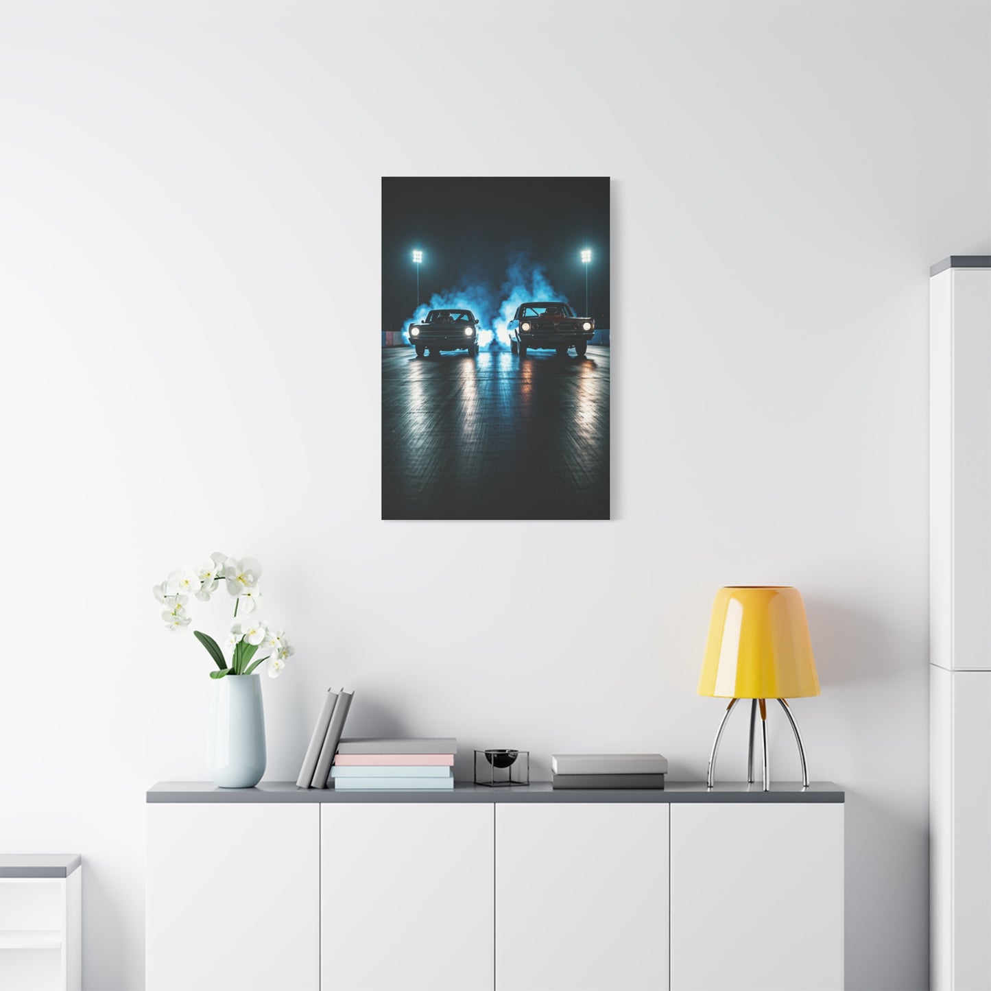 Twin Blower Launch Camaro vs Firebird Wall Art & Canvas Prints