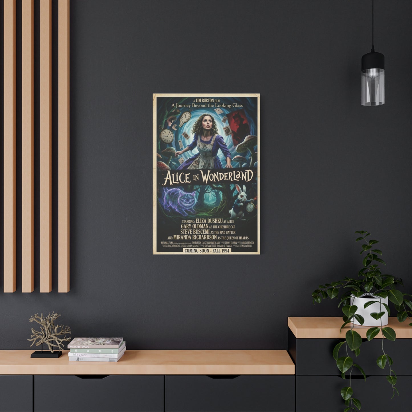 Alice in Wonderland Movie Poster Wall Art & Canvas Print