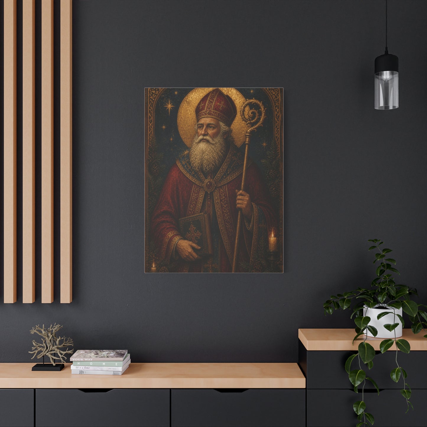 Saint Nicholas Icon Portrait Wall Art & Canvas Print