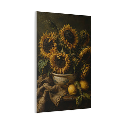 Baroque Sunflower Arrangement Wall Art & Canvas Print