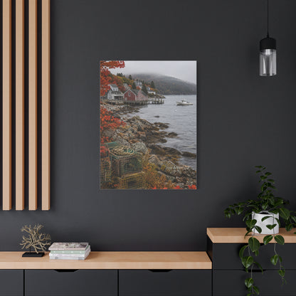 Bar Harbor Maine Coastal Autumn Wall Art & Canvas Print