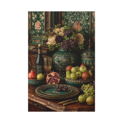 Ornamental Heritage Dining Still Life Wall Art & Canvas Print