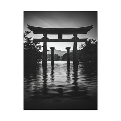 Torii Gate Reflection Serenity Wall Art & Canvas Prints