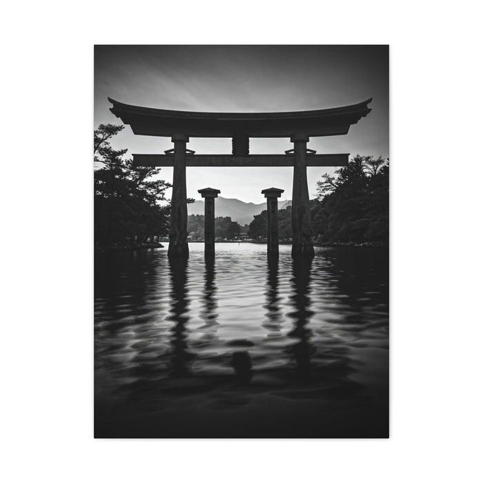 Torii Gate Reflection Serenity Wall Art & Canvas Prints