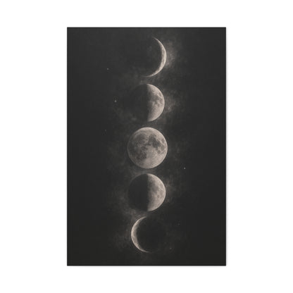 Moon Phase Minimal Celestial Wall Art & Canvas Print
