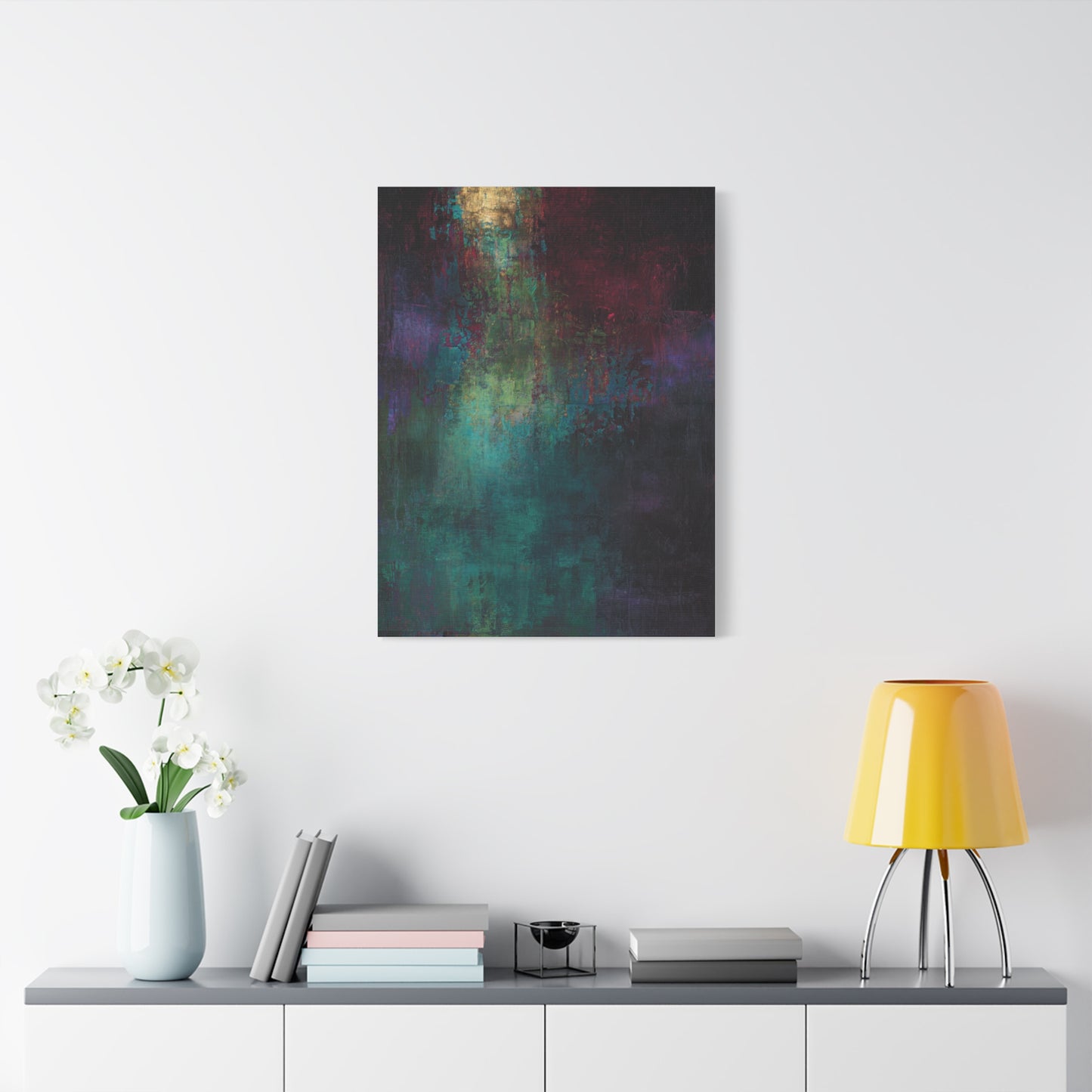 Jewel Tone Abstract Texture Wall Art & Canvas Print