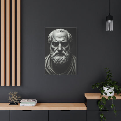 Timeless Wisdom Black & White Elder Portrait Wall Art & Canvas Prints