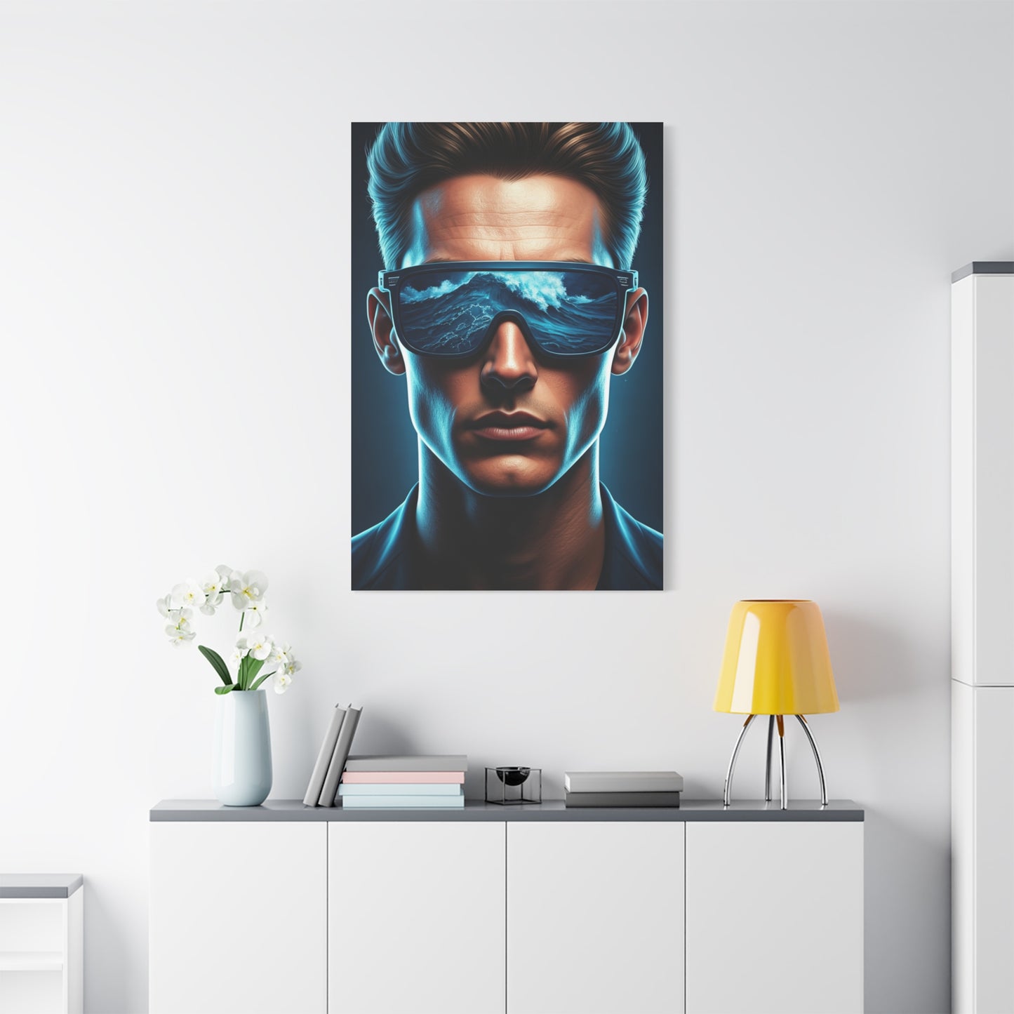 Neon Ocean Reflection Vision Wall Art & Canvas Prints