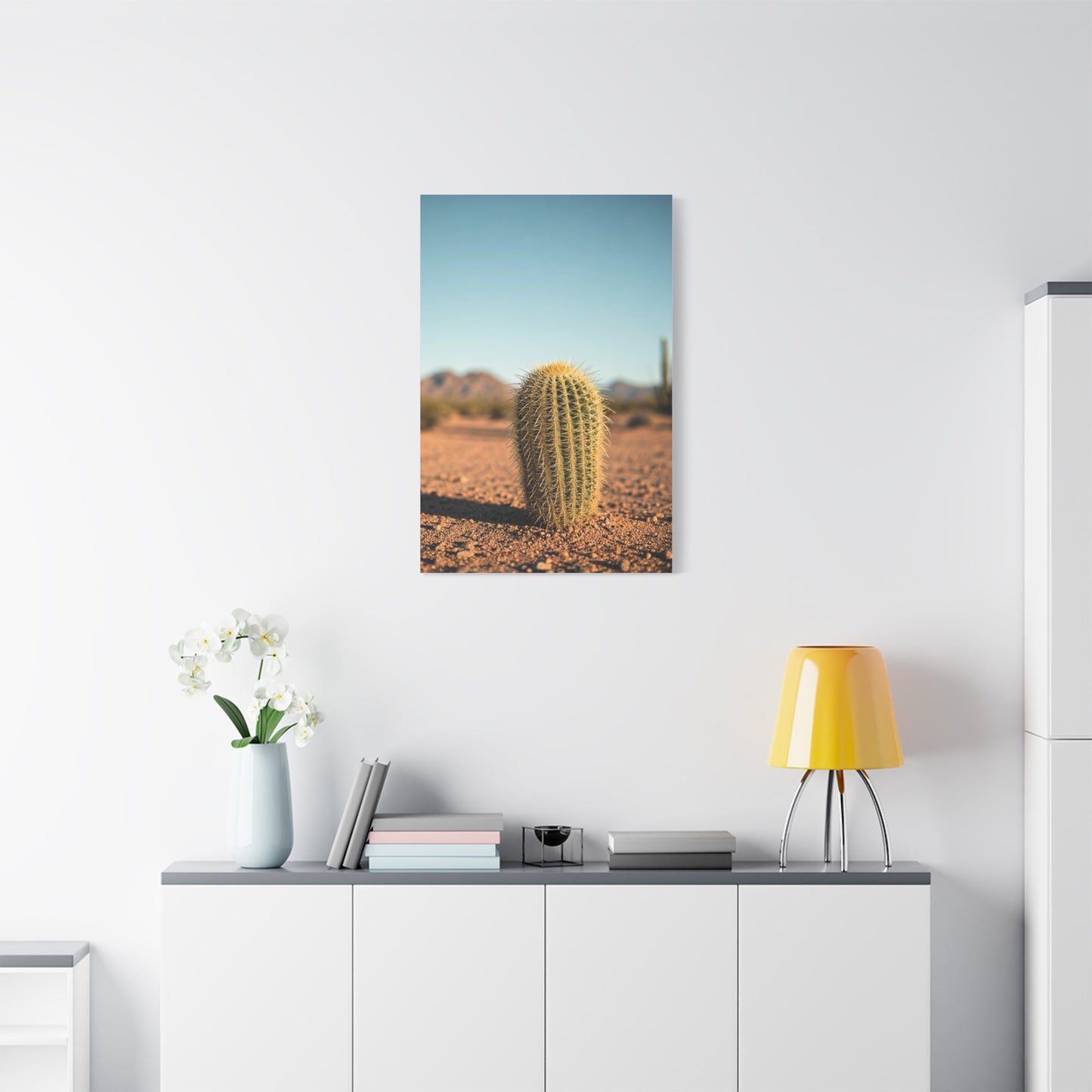 Barrel Cactus Desert Minimalism Wall Art & Canvas Prints