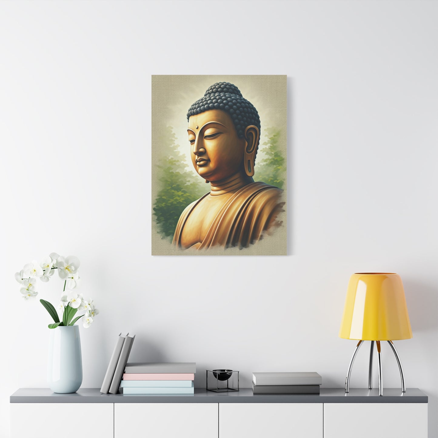 Peaceful Buddha Side Profile Wall Art & Canvas Prints
