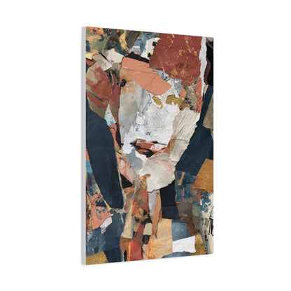 Contemporary Mixed Media Collage Abstract Wall Art & Canvas Print