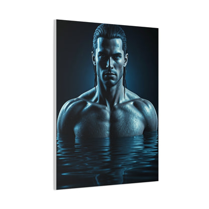 Blue Depth Masculine Form Wall Art & Canvas Prints