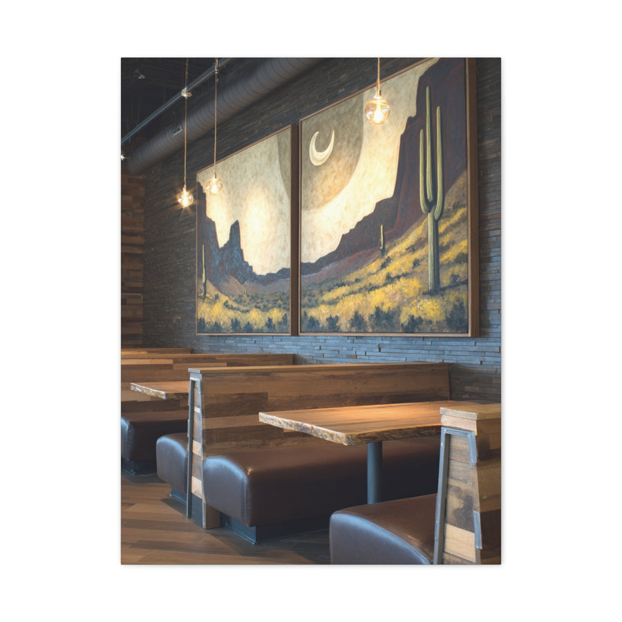 Desert Western Landscape Restaurant Wall Art & Canvas Print