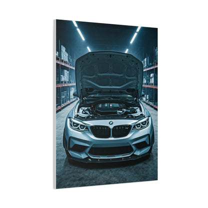 BMW M2 Industrial Workshop Lighting Wall Art & Canvas Prints