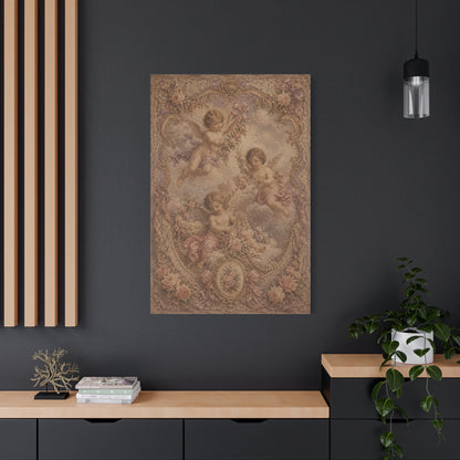 Vintage Cherub Romance Tapestry Wall Art & Canvas Print