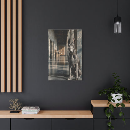 Great Dane Modern Architectural Portrait Wall Art & Canvas Print