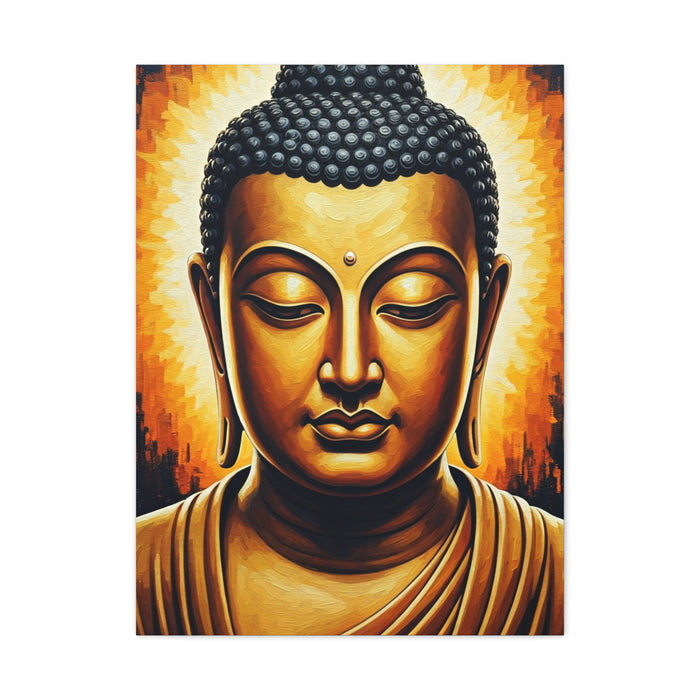Golden Serenity Buddha Wall Art & Canvas Prints