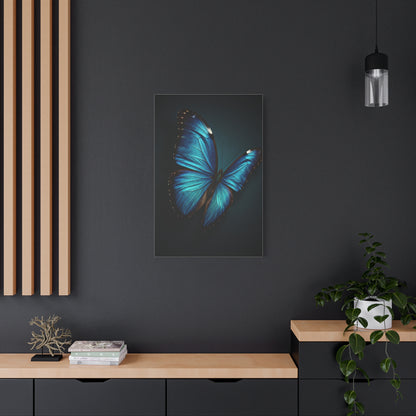 Blue Morpho Butterfly Wings Spread Wall Art & Canvas Prints