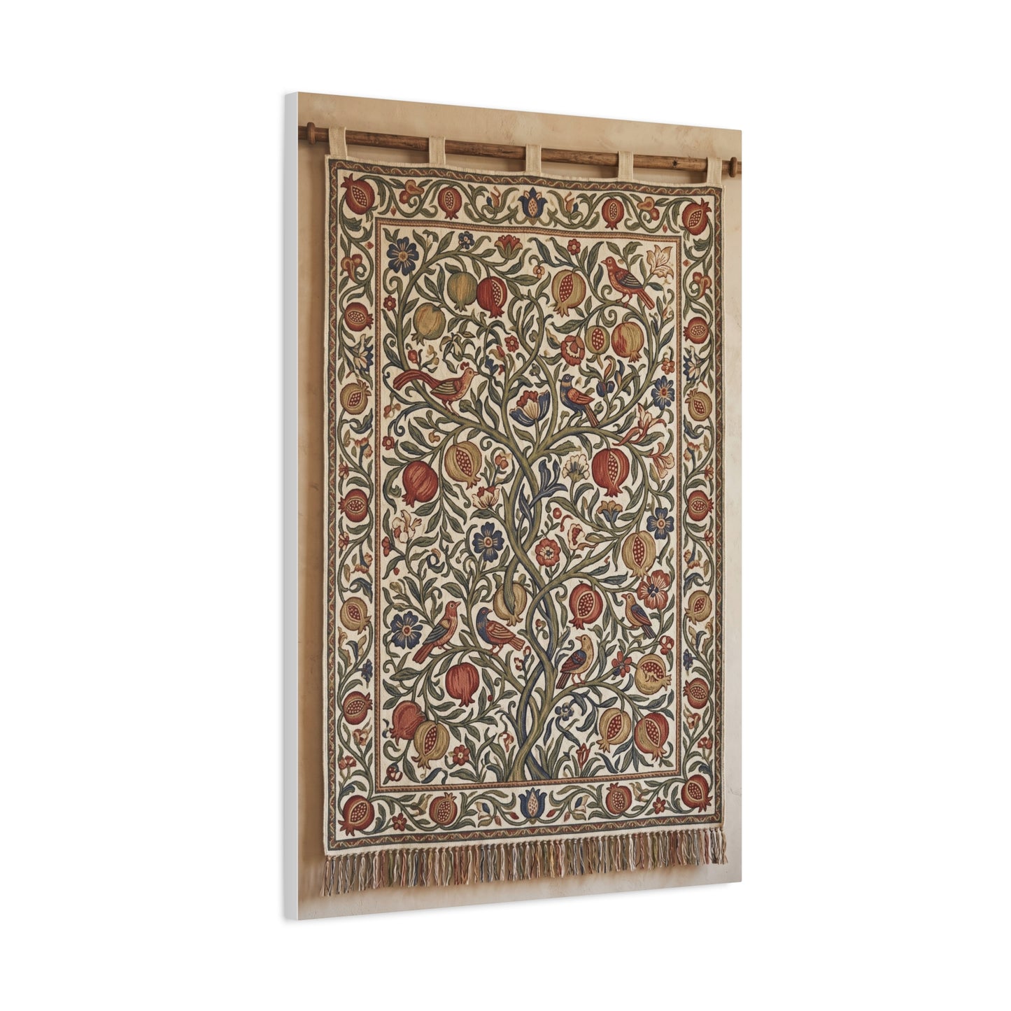 Medieval Floral Tree Tapestry Wall Art & Canvas Print