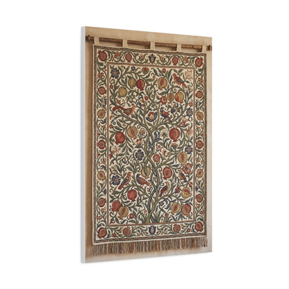 Medieval Floral Tree Tapestry Wall Art & Canvas Print