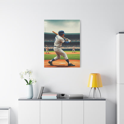 Classic Batter Swing in Stadium Action Wall Art & Canvas Prints