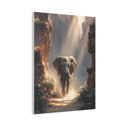 Elephant Canyon Light Passage Wall Art & Canvas Print