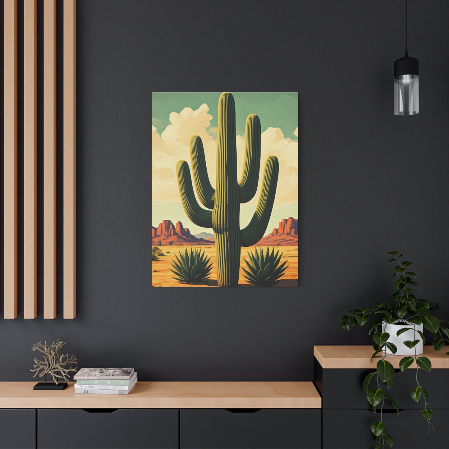 Classic Saguaro Desert Scene Wall Art & Canvas Prints