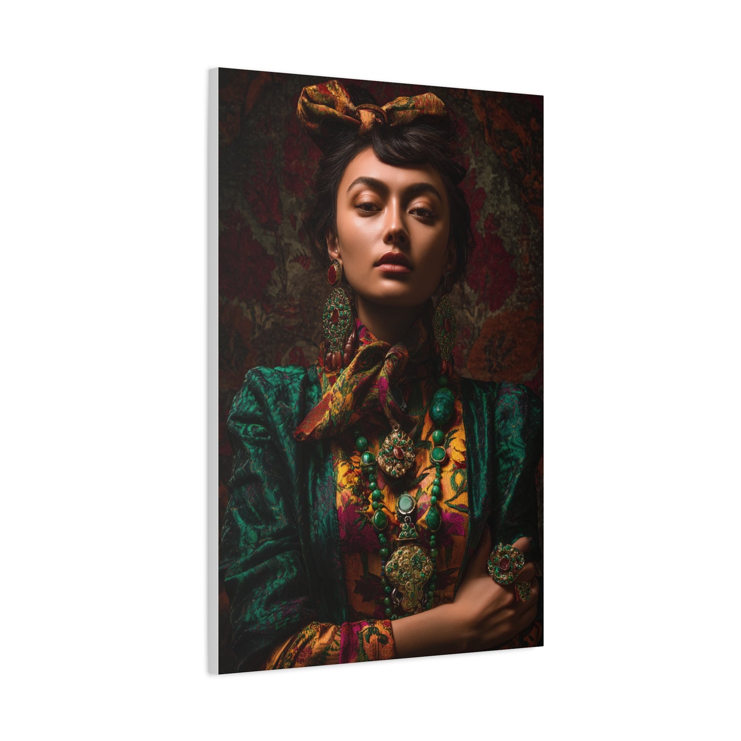 Cultural Jewel Tone Portrait Wall Art & Canvas Print
