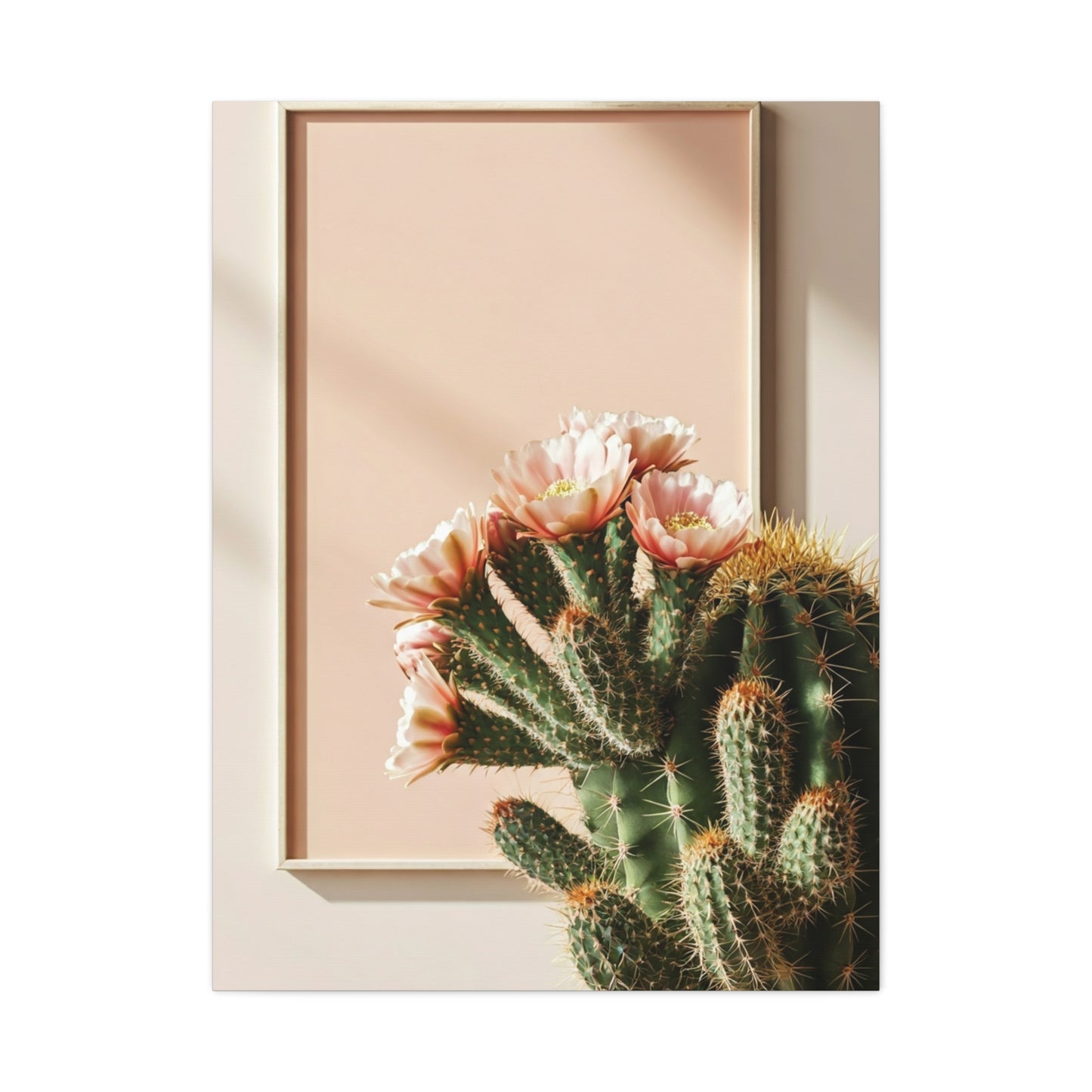 Minimalist Blooming Cactus Botanical Wall Art & Canvas Prints