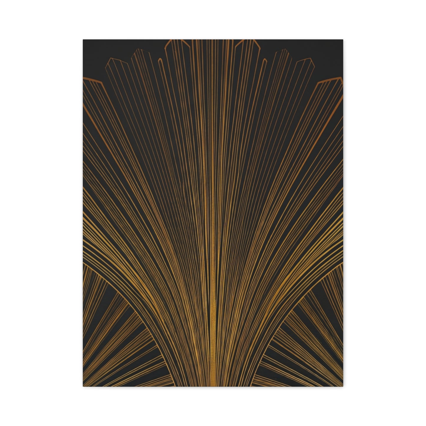 Regal Fan Lines Art Deco Wall Art & Canvas Prints