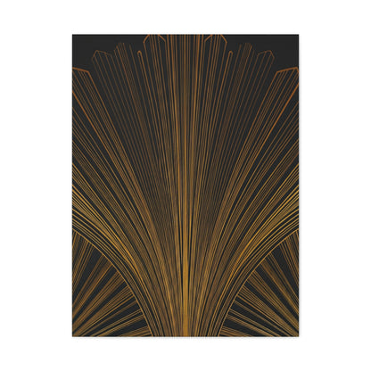 Regal Fan Lines Art Deco Wall Art & Canvas Prints