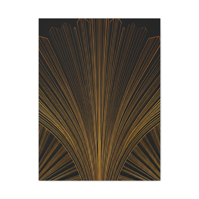 Regal Fan Lines Art Deco Wall Art & Canvas Prints