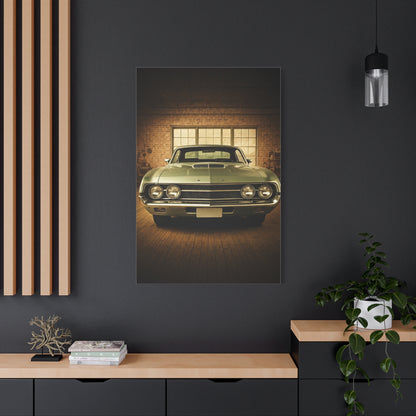 Ford Torino Cobra Vintage Barn Garage Wall Art & Canvas Prints