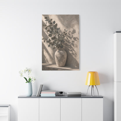 Eucalyptus Shadow Still Life Wall Art & Canvas Print