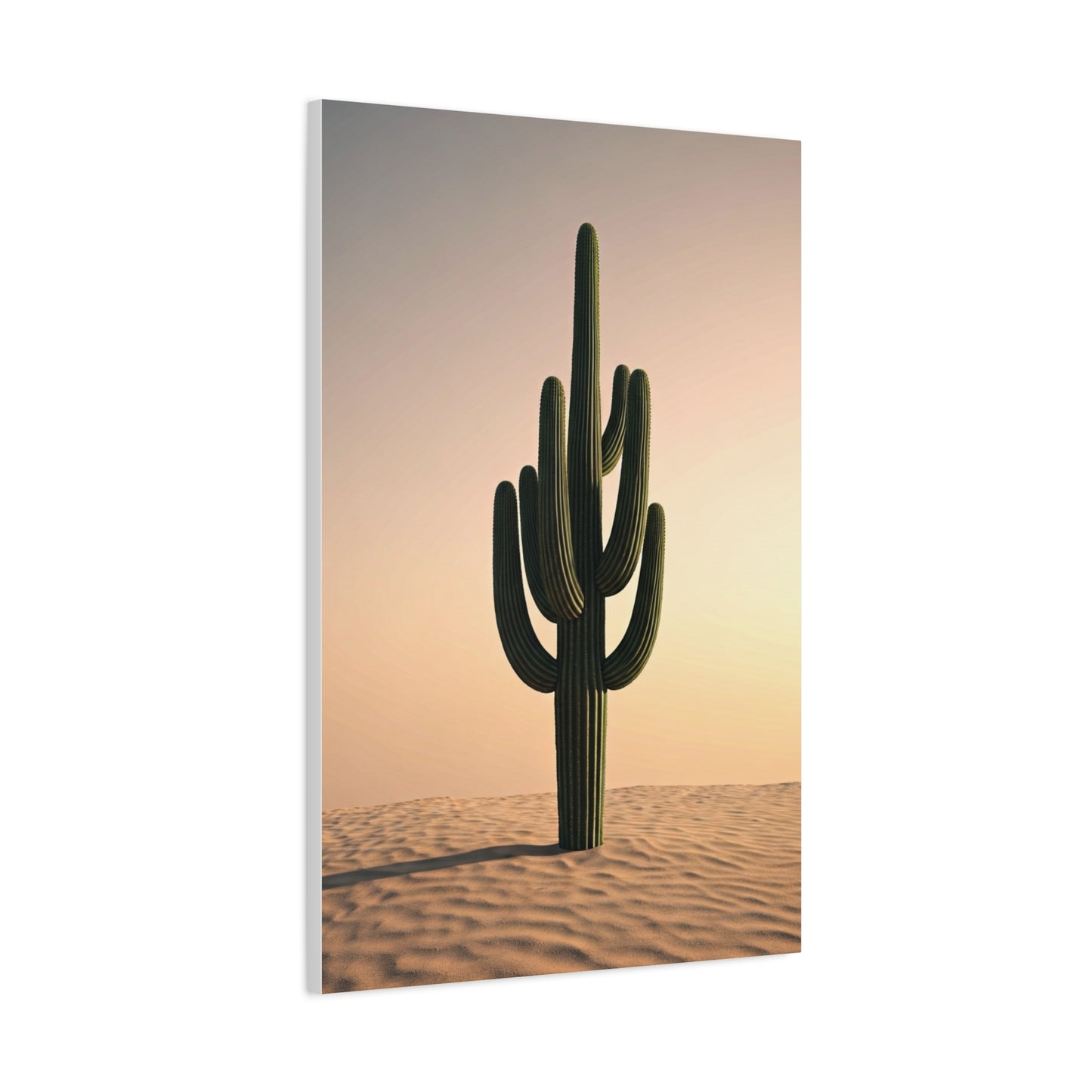 Minimalist Saguaro Desert Sunset Wall Art & Canvas Prints