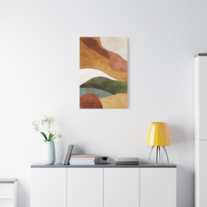 Earthy Organic Abstract Landscape Wall Art & Canvas Print