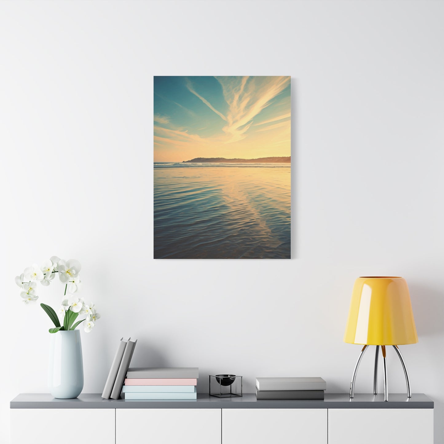 Sunset Reflection Coastal Waters Wall Art & Canvas Prints