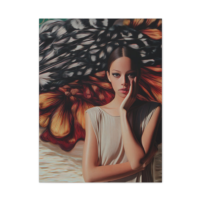 Abstract Butterfly Portrait Contemporary Wall Art & Canvas Print